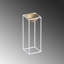 Pot décoratif Becontree Elegant, blanc et or, 8,7 po x 23,6 po x 8,7 po | Fabrication 100% métal, diamètre du pot: 7,9 pouces | Léger à 2,9 lb, aucune installation requise | Parfait pour la décoration intérieure et les plantes d'intérieur-114228051