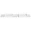 Plateau de meuble-lavabo simple en quartz blanc 19,48 po avec lavabo vasque Ivora-129851822-129851827