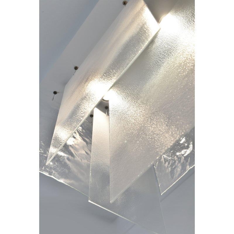 Plissé 6 - Light Glass Chandelier