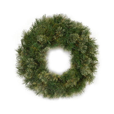 Couronne de Noël artificielle en pin mélangé et cachemire - non éclairée