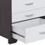 Table d'appoint blanche et noire