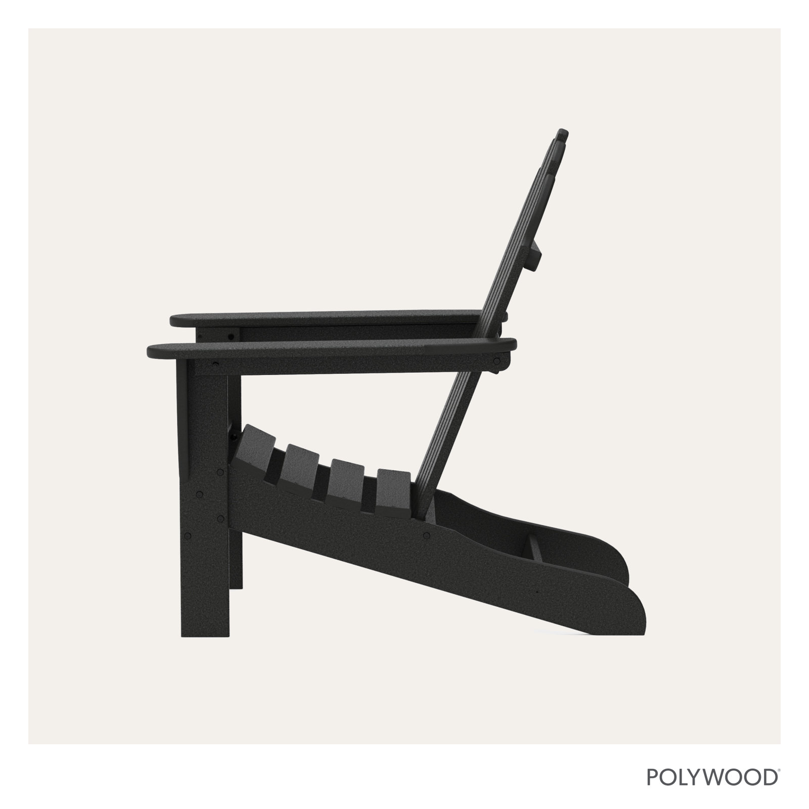 POLYWOOD® Classic Adirondack Chair, Black