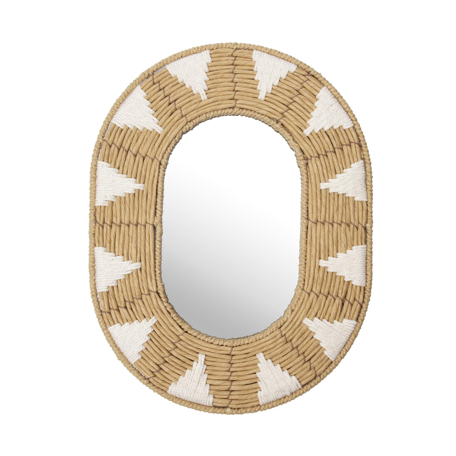 Dakota Fields Briful Wall Mirror Oval Decorative Mirror Seagrass Wall ...