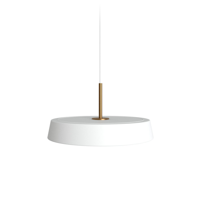 Cenk 1 - Light LED Single Pendant, 5cm H x 30cm W x 30cm D, White