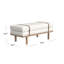 Banc rembourré Azayvion avec base en bois-1167479967