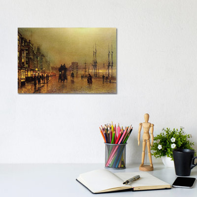 Glasgow by John Atkinson Grimshaw - Wrapped Canvas Print