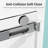 Finn 68–72'' W x 76'' H Frameless Single Sliding Shower Door with Soft-Close-114662400