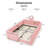 Full  Size Upholstered Platform Bed With Cute Rabbit Ear Shaped Headboard, Safety Rail, And Convenient Storage Pocket, Boucle Fabric – Perfect For Kids' Bedroom-795159230-786033665