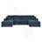 3 - Piece Corduroy Double-Chaise Sectional-843103785