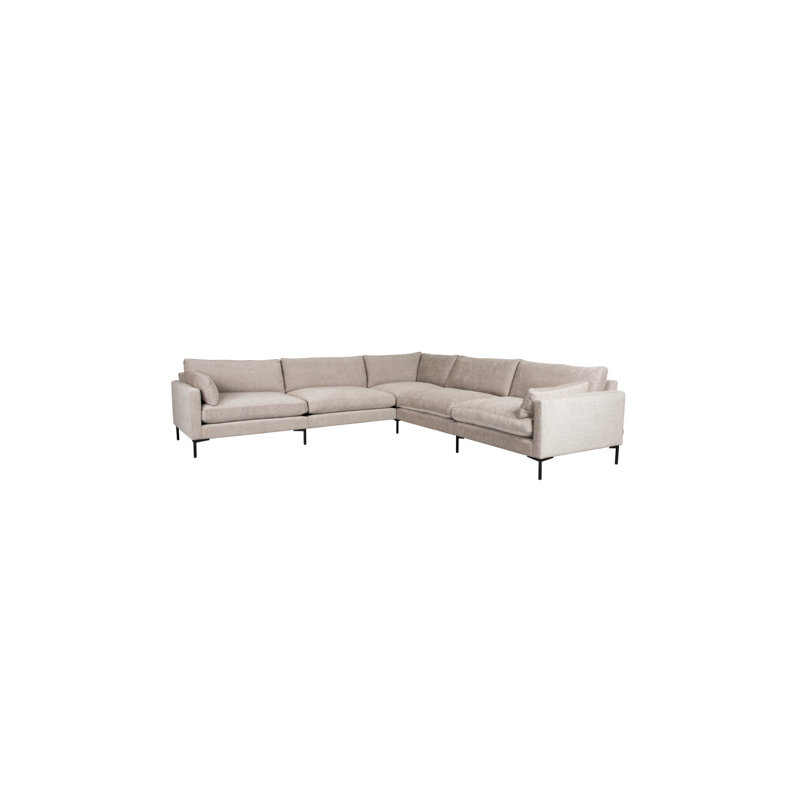 Canapé modulaire Summer, Mélange de polyester brun pâle