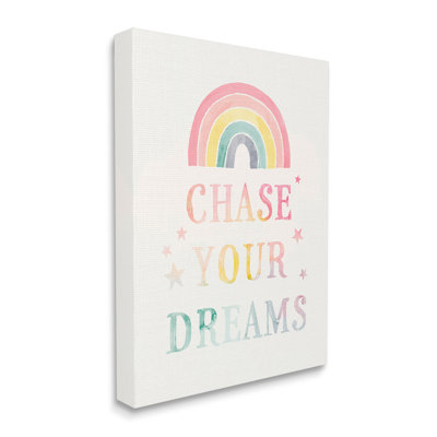 " Chase Your Dreams Starry Rainbow Detail " by Victoria Barnes
