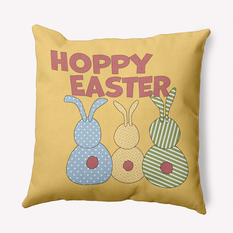  Housse de coussin décoratif en polyester / mélange de polyester par E by Design, 20 po x 20 po, Jaune