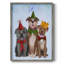 Christmas Party Mutts, reproduction encadrée - bois massif-1402354683