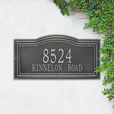 Signature Series 2-Line Wall Address Plaque