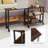 Patented 360° Free Rotating Sofa Side Table with Storage Shelves and Casters