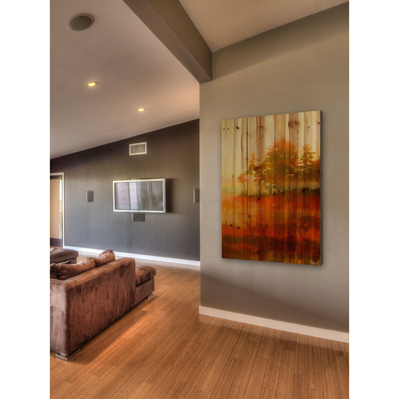 « kamloops »-reproduction de photo sur bois, H 60 po x l 40po x P 1,5 po