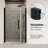 OVE Decors Pasadena Corner Frameless Pivot Shower Door Kit With Base Pan, 2025-117333919-110692780