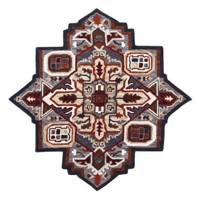 Huldar Hand Tufted Southwestern Indoor Rug