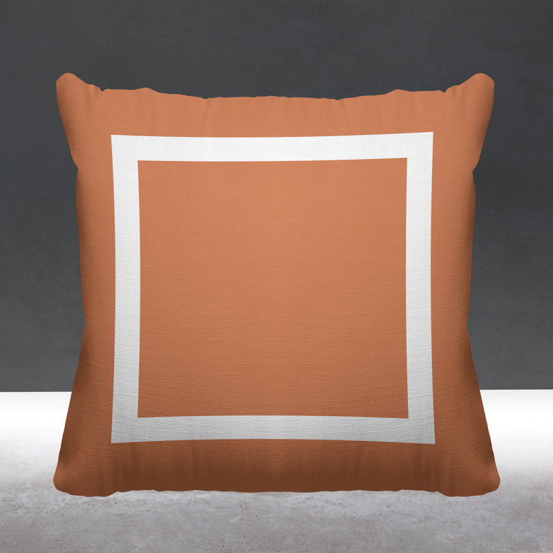 Luella Geometric Outdoor Reversible Throw Pillow, 19W" x 19H", Nude