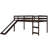 Loft Bed with Slide, Multifunctional Design, Twin