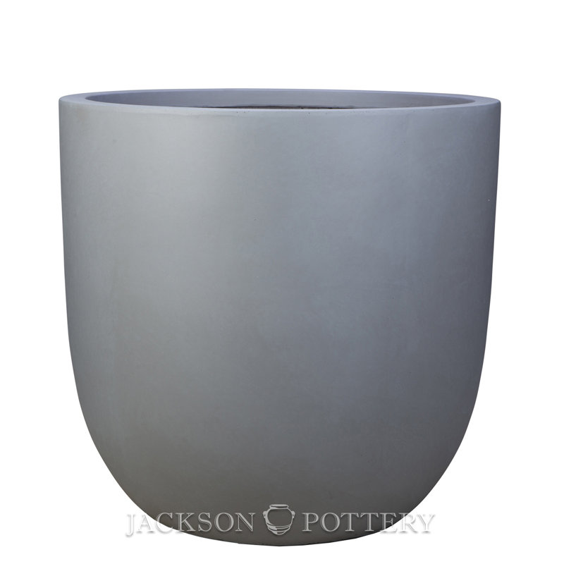 Pot à fleurs léger 35 po - Gris granit, Light Grey, H 33,5 po x l 35 po x P 35 po