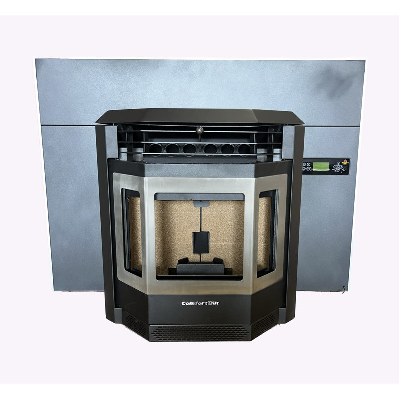 HP22 insert Pellet Stove with stainless steel trim