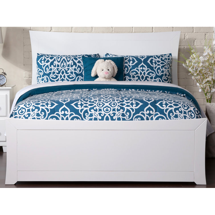 Metro Low Profile Solid Wood Platform Bed with Matching Footboard