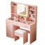 Ensemble de tabouret de coiffeuse Bohuslava-678521414