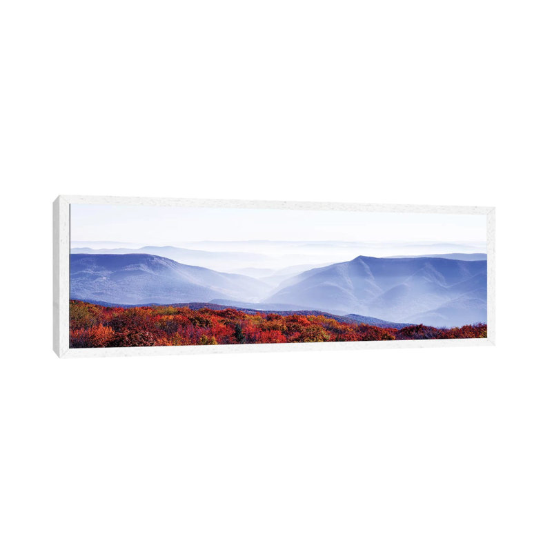 Dolly Sods Wilderness Area, Monongahela National Forest, West Virginia, USA - Panoramic Print on Canvas, White Floater Framed