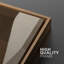 Œuvre d'art abstrait géométrique beige chaleureux, cubiste moderne de style Mid-Century pour photos de bureau, impression sur toile encadrée, 3 pièces-131099696-131099697
