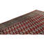 Tapis gris / rouge en laine noué à la main 9 pi x 12 pi 2 po Southwestern