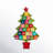 Handmade Hand Felted Wool Multicolor Tree Advent Calendar