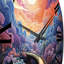 Horloge murale Coral Bridge Dreamy Passage Pointillism I-93397469