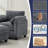 34.6" Upholstered Accent Chair With Ottoman-1265253880