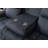 87" Faux Leather Reclining Sofa With Drop - Down Table: Dual Recliners & Cupholders-116620169
