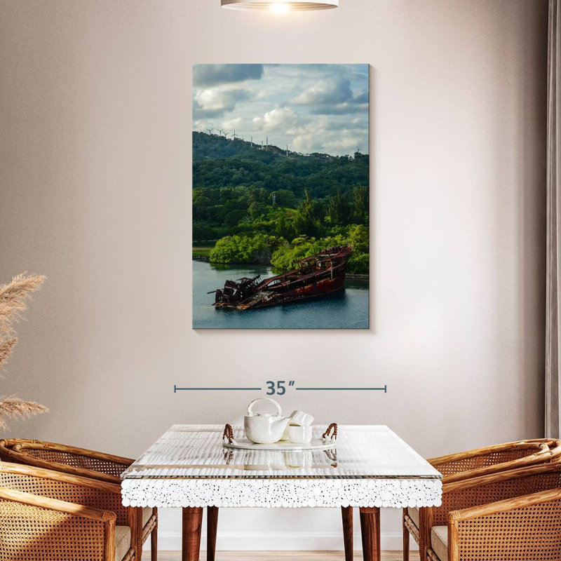 Mehar Honduras Shipwreck, 45" H x 30" W