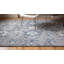 Tapis gris contemporain en laine noué à la main gris Clouds Cloud Bands-1676594231