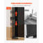 Barrière de bébé rétractable de 34 po de hauteur extensible à 110 po de large pour les enfants ou les animaux de compagnie - noir