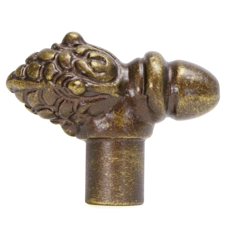 Bienvenue large knob in Oil Rub Bronze, Antique Brass