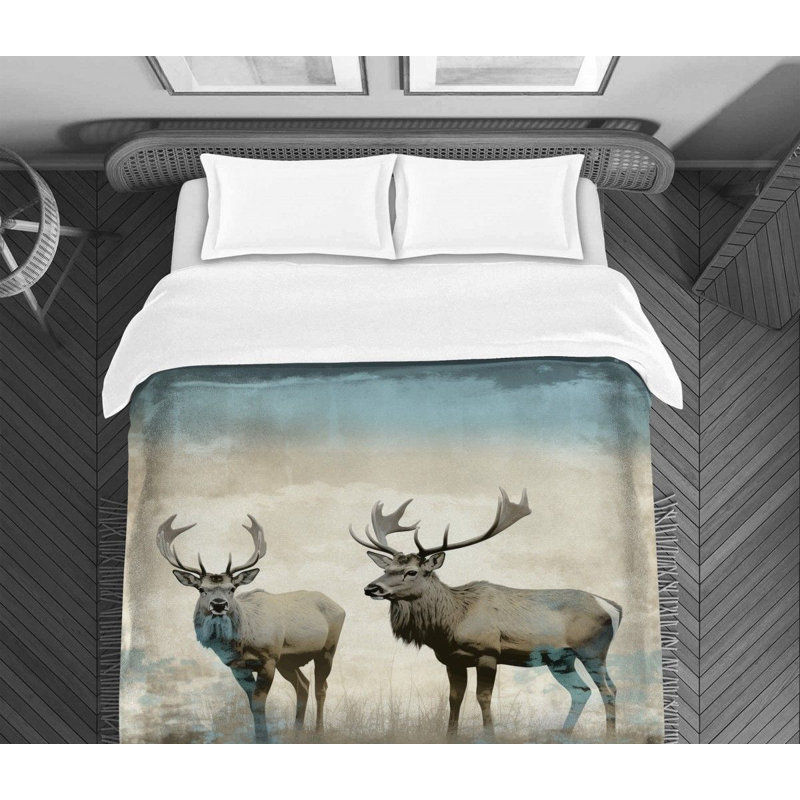 Elk Wildlife Bedding, King Comforter