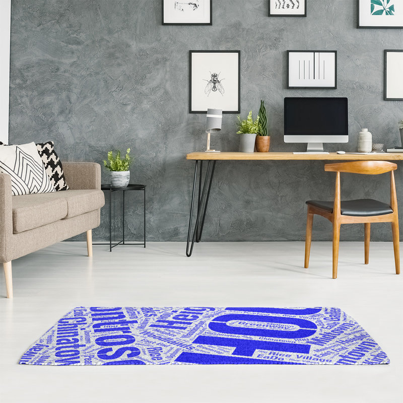 Chenille Indoor Rug, Rectangle 4' x 6'