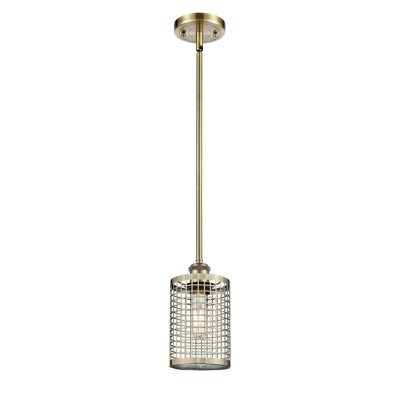 Luminaire suspendu cylindrique à 1 lumière Peraza