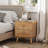 Braughton Farmhouse Rustic 2-Drawer Nightstand