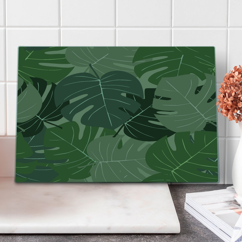 Planche à découper vert forêt Ambesonne