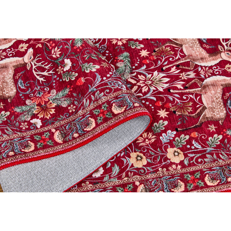 Rectangle Animal Print Washable Area Rug, 140*200cm