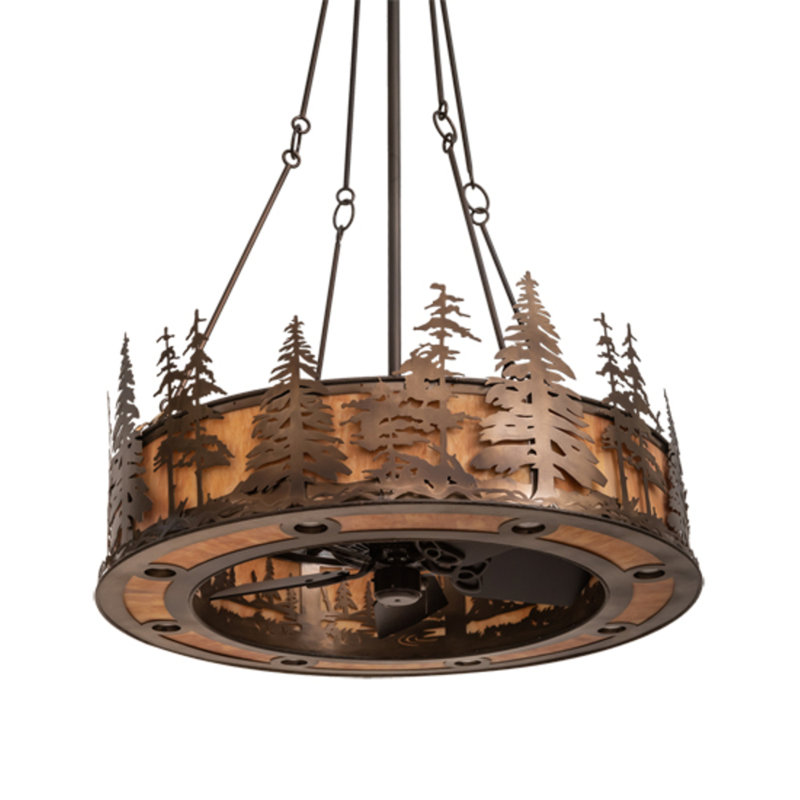 Tall Pines Downrod Ceiling Fan