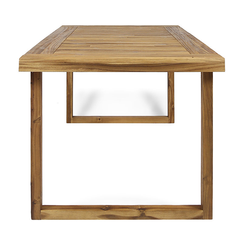 Table de salle à manger avec plateau en bois WESTCOTT, Naturel