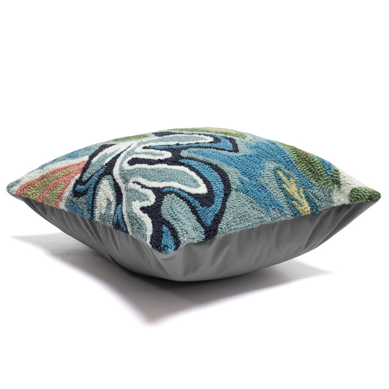 18" Multicolor Polyacrylic Indoor/Outdoor Square Pillow
