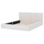 Grand lit tapissier au sol en velours-550158351