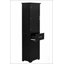 Grande armoire de rangement pour salle de bain avec deux tiroirs de différentes tailles et tablette réglable, panneau de fibres à densité moyenne avec finition peinte pour une durabilité accrue-132922385